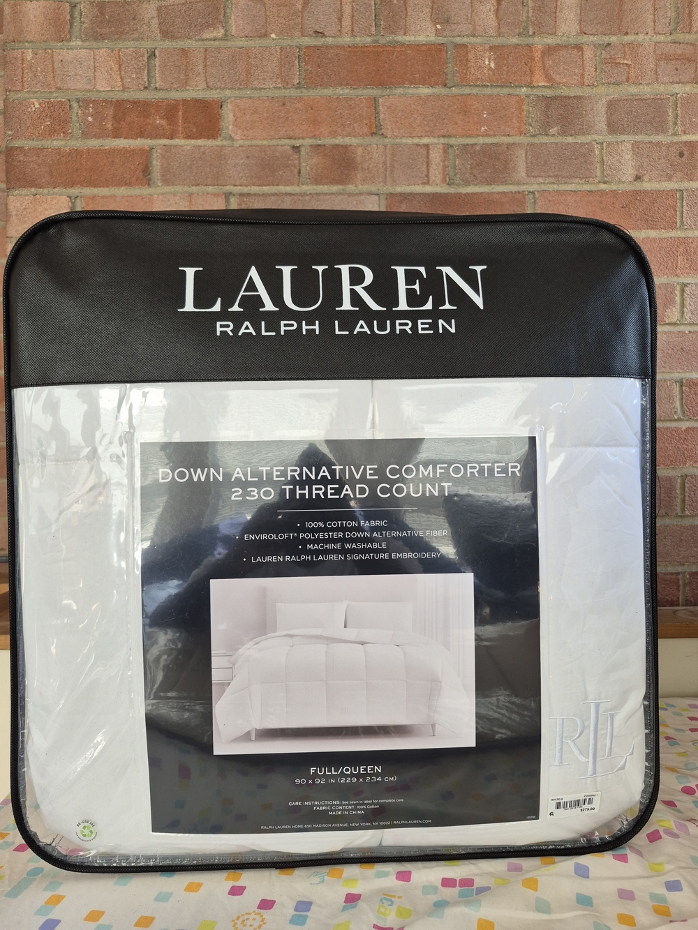 Lauren Ralph Lauren White Comforter Full/Queen - Down Alternative